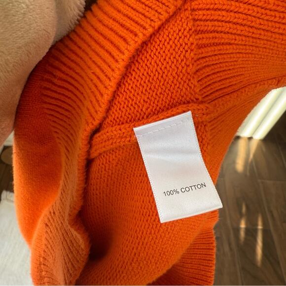 Lilly Pulitzer Orange Button-Detail Women's Sweater size small - Picture 3 of 4
